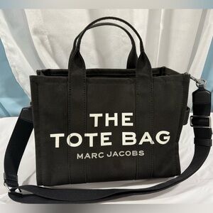 Marc Jacobs Black Canvas Tote Bag